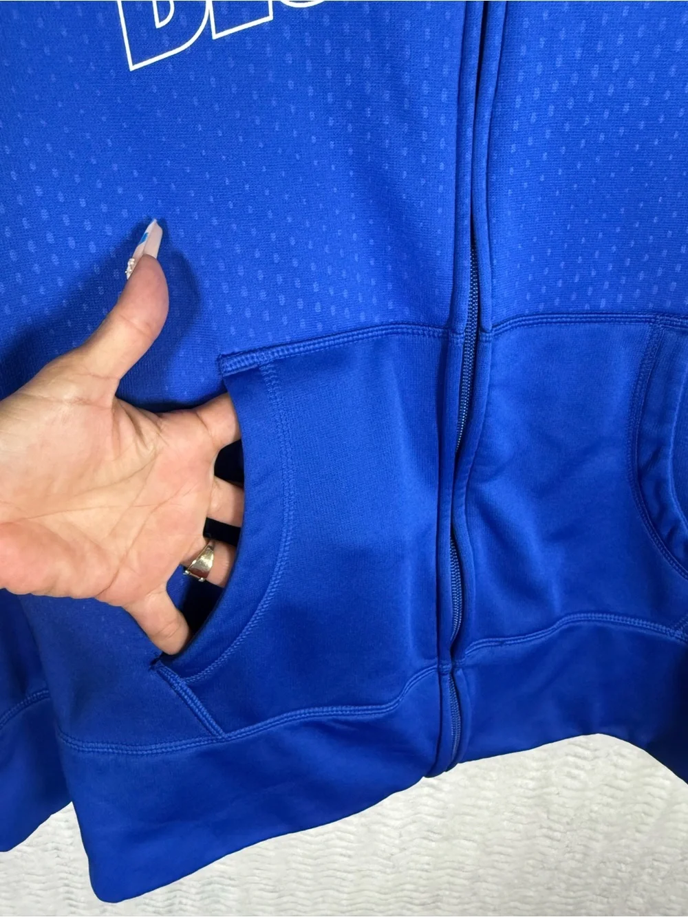 Nike Blue Devils Therma-Fit Zip-Up Jacket